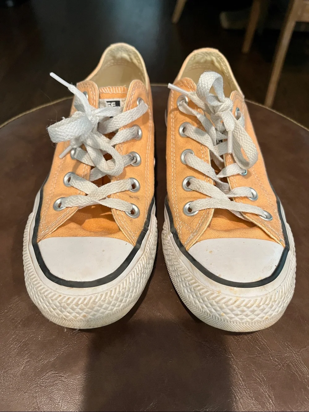 Converse All Star Low Top Sneakers - Peach Canvas - Picture 2 of 9